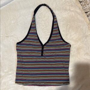 Striped Halter Top